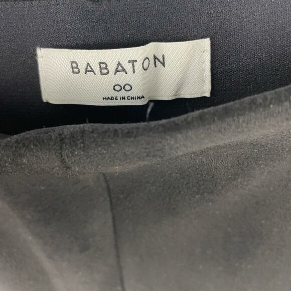 NEW Babaton Black Faux Suede Mace High Waist Leggings Size 00 - Picture 6 of 7